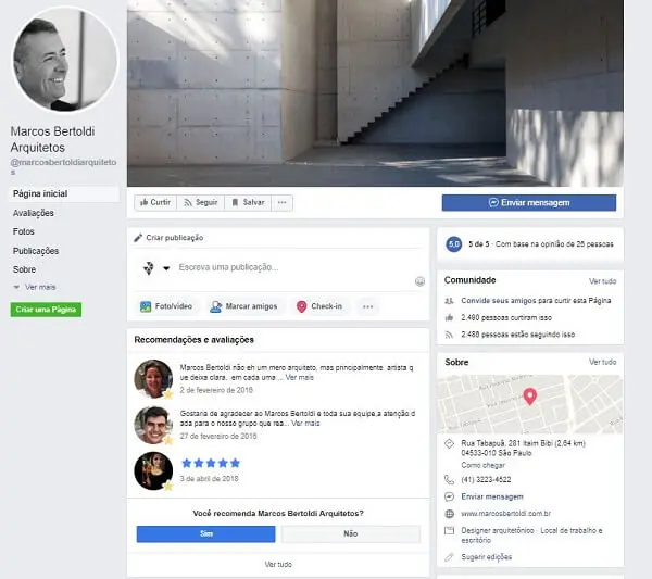 Como criar uma página no Facebook: Marcos Bertoldi