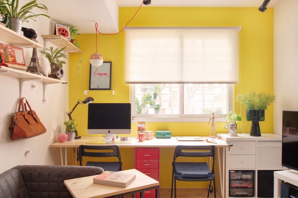 cores-na-arquitetura-home-office-amarelo