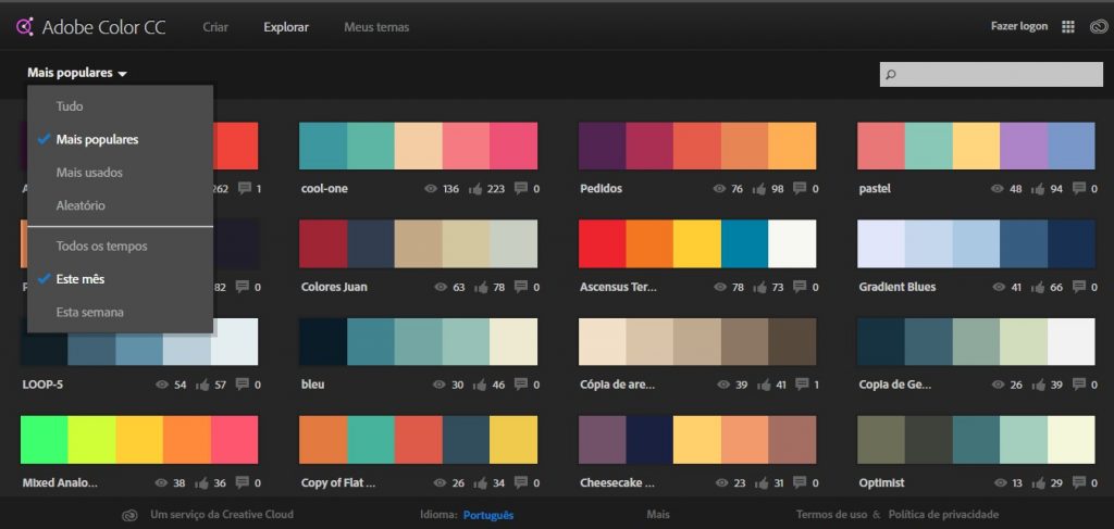 Sites para arquitetos: Adobe Color CC