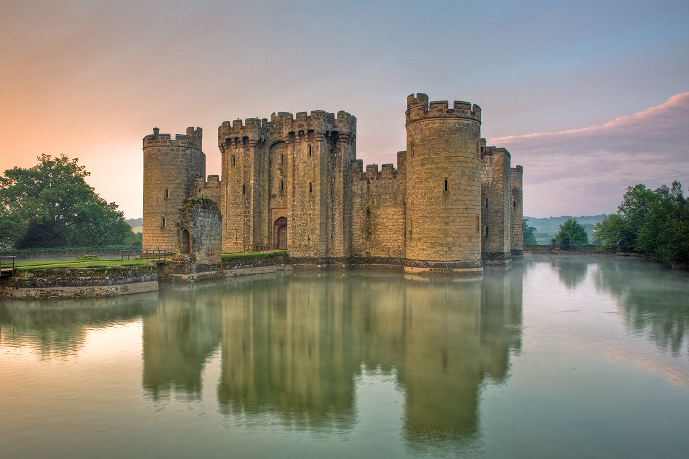 castelos medievais castelo de bodiam Inglaterra