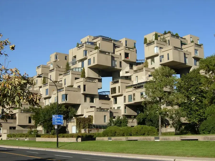 Arquitectura brutalista: Complejo Habitat 67 (Canadá)
