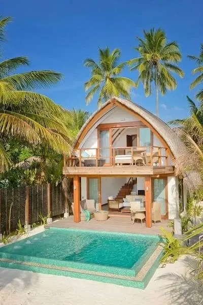 Projeto de Casa de Praia: cobertura em formato de cúpula