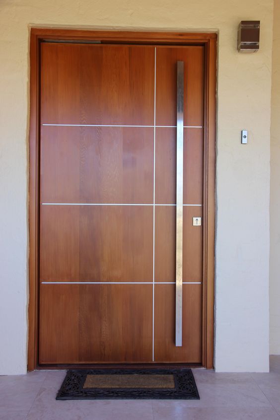 Tipos de portas: porta de madeira