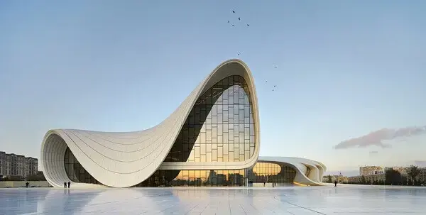 Arquitectura paramétrica: Centro Heydar Aliyev (fachada) - Zaha Hadid