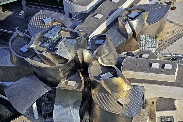 Museo Guggenheim Bilbao: vista aérea