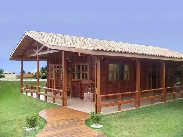 Casa sustentável: casa de madeira