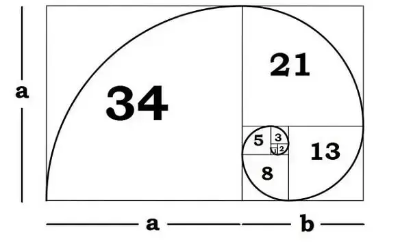 Proporção áurea: sequência de Fibonacci