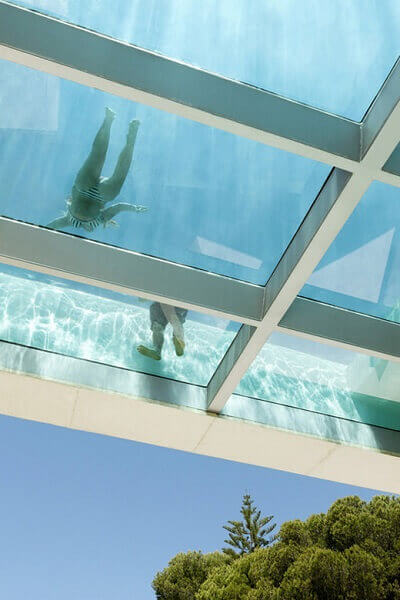 Piscina de vidro: piscina com fundo de vidro