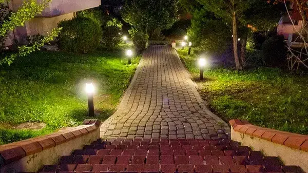 Iluminação de jardim balizadores