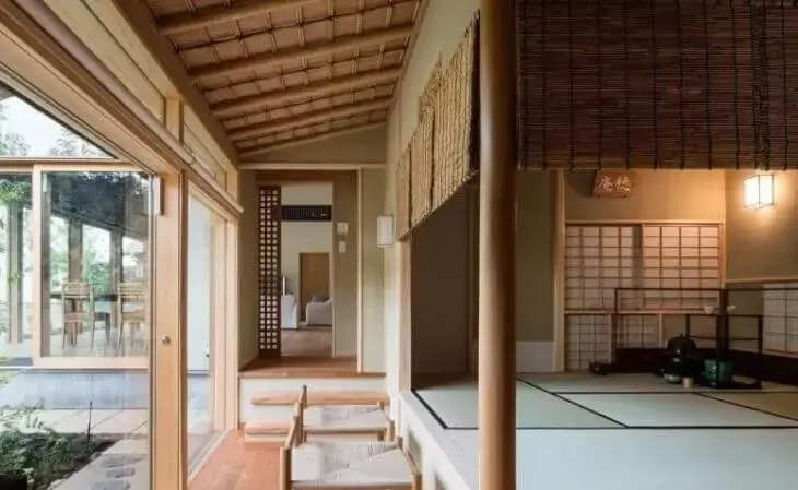 A casa japonesa é marcada por traços mais minimalistas