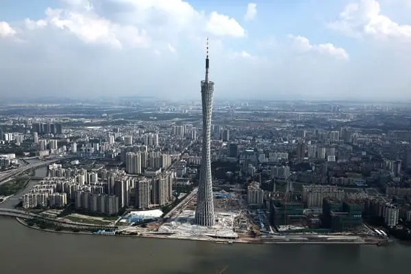 Torre mais alta do mundo: Torre de Cantão (2ª posição)