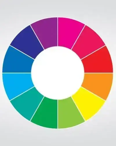 O que são cores complementares: círculo cromático