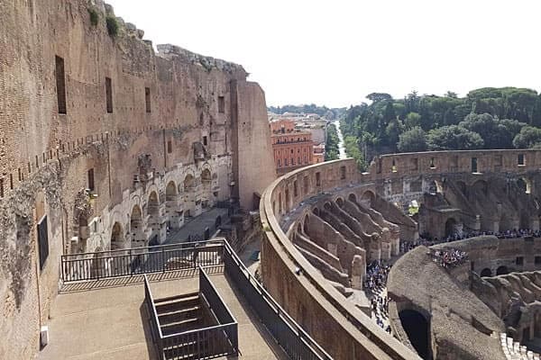 Coliseu de Roma: arquibancadas