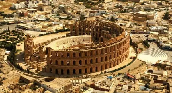 Coliseu de Roma: vista aérea