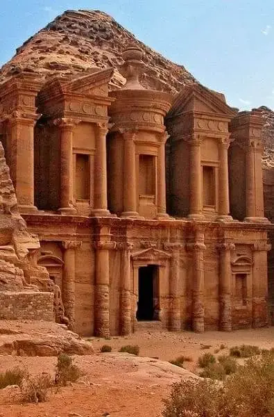 As sete maravilhas do mundo: parte das ruínas de Petra