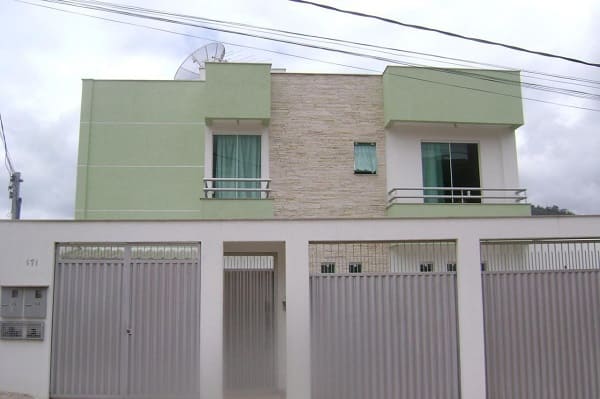 2. Neo Mint também pode ser usado na fachada de casas (projeto: Sheila Pereira Cyrne)