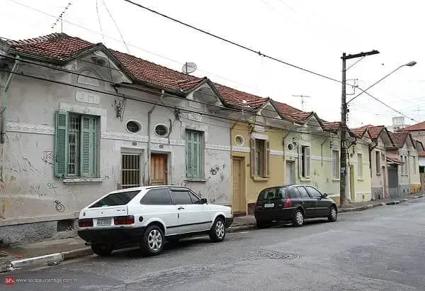 Casas Antigas: vila construída na década de 30 (foto: São Paulo Antiga)