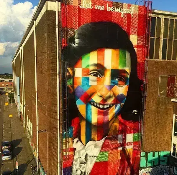 Kobra grafite: Anne Frank (Amsterdã Holanda)