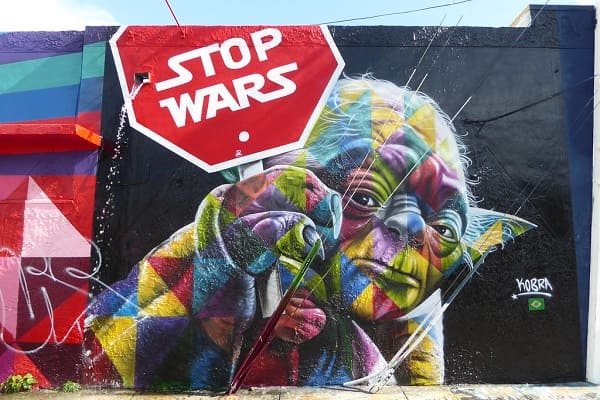 1. Kobra grafite: Stop Wars – Wynwood, Miami, Flórida, EUA
