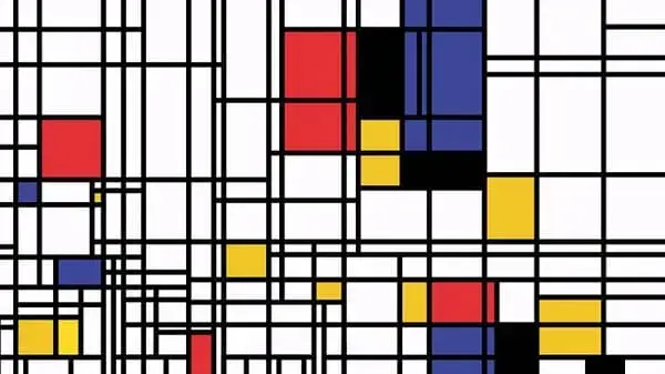 Neoplasticismo: obra artística creada por Mondrian a principios del siglo XX.  (imagen extraída de Atelier)