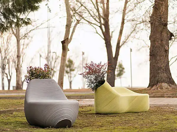 Mobiliário Urbano de material reciclável (foto: Outdoor Design Source)