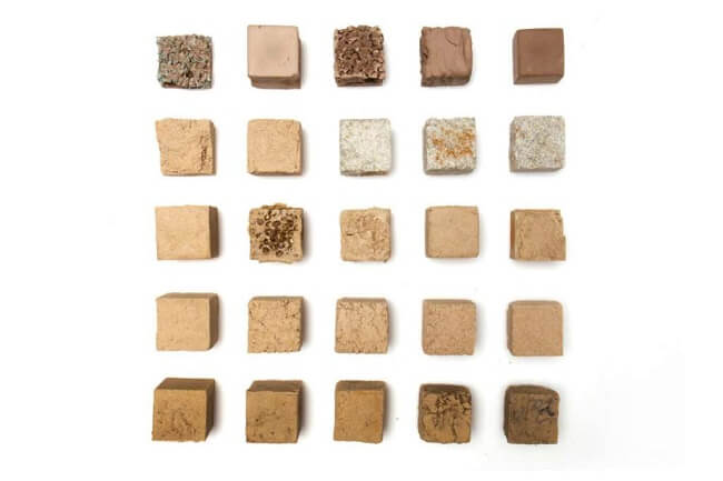 Materiais biodegradáveis: areia do deserto