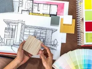 Conheça as diferenças entre as profissões de arquitetura e design de interiores. Fonte Pinterest
