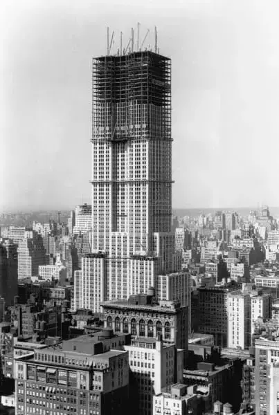 Empire State Building: edifício em construção (foto: Magnus Mundi)