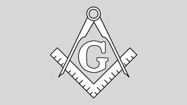 A letra G posicionada no centro do símbolo da arquitetura