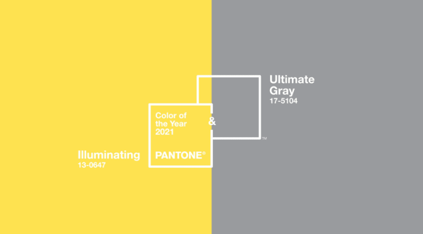 Paleta de Cores: Cor Pantone 2021 (Illuminating Yellow e Ultimate Grey) - Foto: Marel