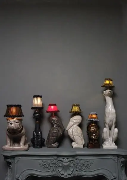 Kitsch: decoração com luminárias de animais (foto: As Arquitetas Online)