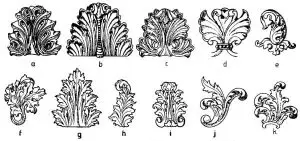 ornamento folha de acalanto foto Wikipédia