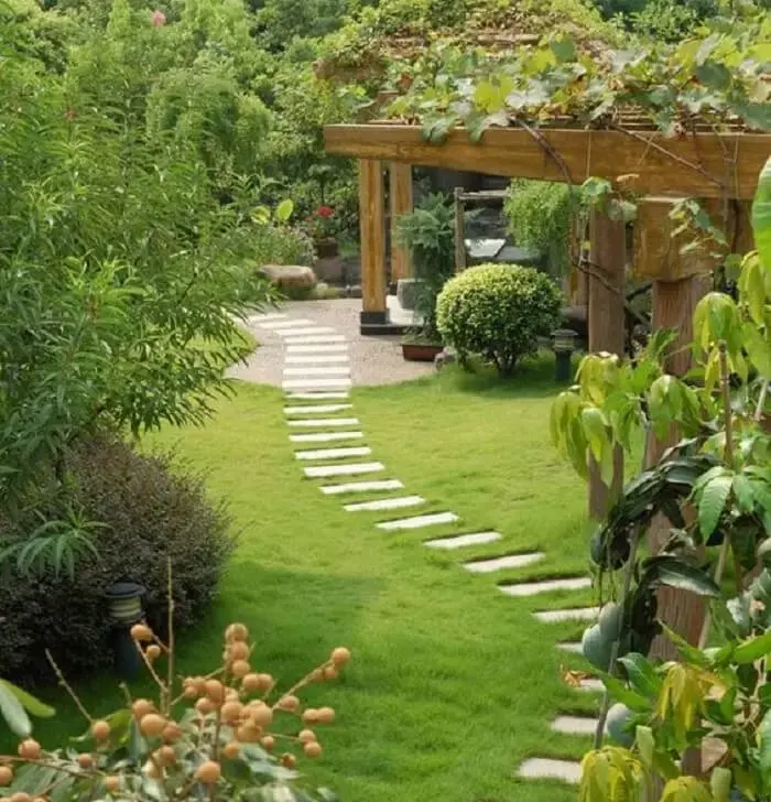 O pisante para jardim deixa a entrada do imóvel ainda mais charmosa. Fonte: Home Stratosphere