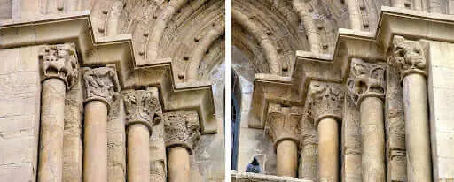 Arquitetura românica: capitéis da sé velha de coimbra (foto: Arte Medieval)