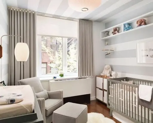 Papel de parede para teto em quarto de bebê (foto: Quarto para Bebê)