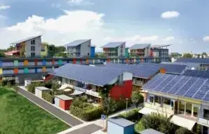 Cidade sustentável: a cidade de Hamburgo (Alemanha) abriga centenas de empresas que produzem energia solar, eólica e energia a partir da biomassa. Fonte: EcoPlanet Energy