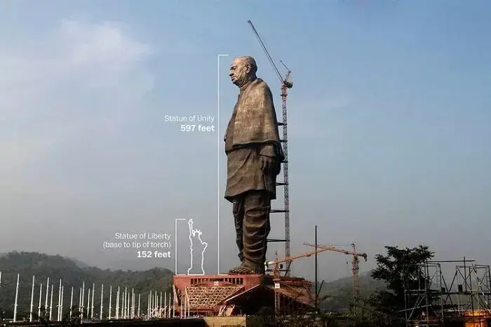 A maior estátua do mundo tem praticamente o dobro da altura da Estátua da Liberdade de Nova York. Fonte: APK Pure
