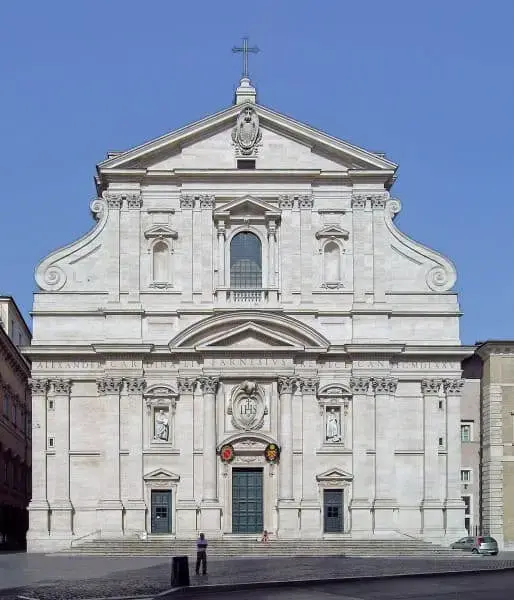 Igreja Barroca Igreja de Gesù - Fachada (Itália) foto: Wikipédia