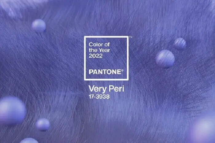 A cor do ano Pantone 2022 se chama PANTONE 17-3938 Very Peri. Fonte: Pantone