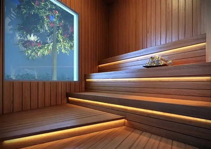 Para construir uma sauna seca é preciso é preciso definir as dimensões e os materiais que serão usados. Fonte: Dica da Arquitetura
