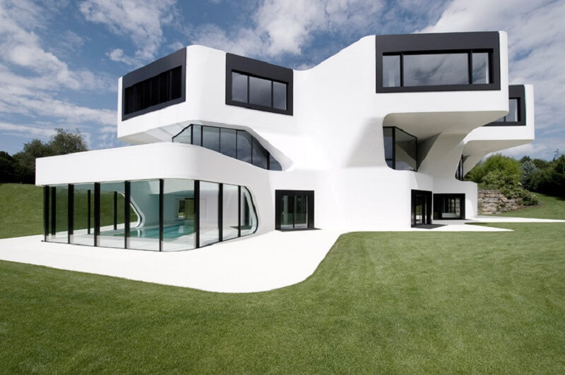 Casas futuristas: a Casa Dupli está localizada Marbach na Alemanha. Fonte: ArchDaily