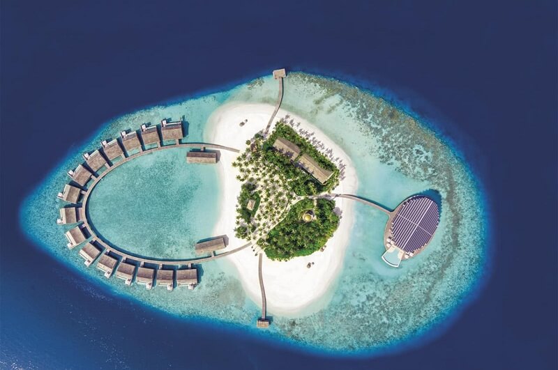 Kudadoo Maldives: na Maldivas foi construído um espetacular hotel de luxo. Fonte: Kangaroo Tours