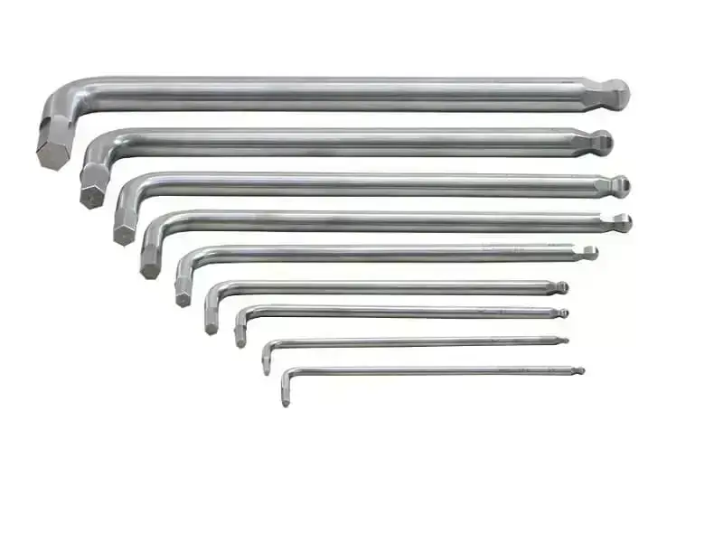 Tipos de chaves ferramentas: chave allen em aço inox. Fonte: Harte Instrumentos Cirúrgicos