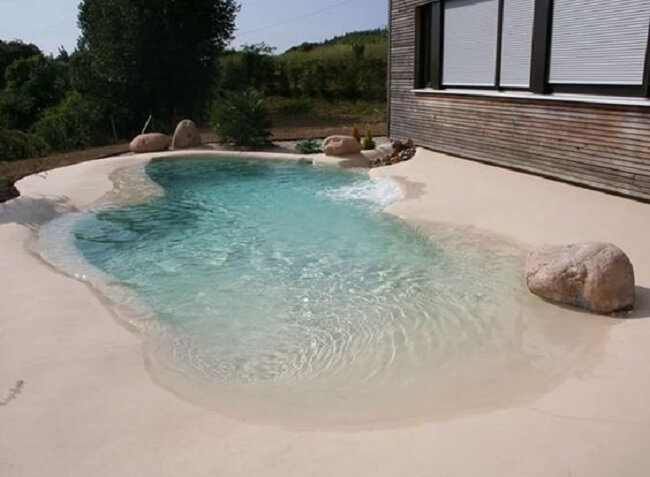Projeto de piscina de areia pequena. Fonte: Saber Viver Mais