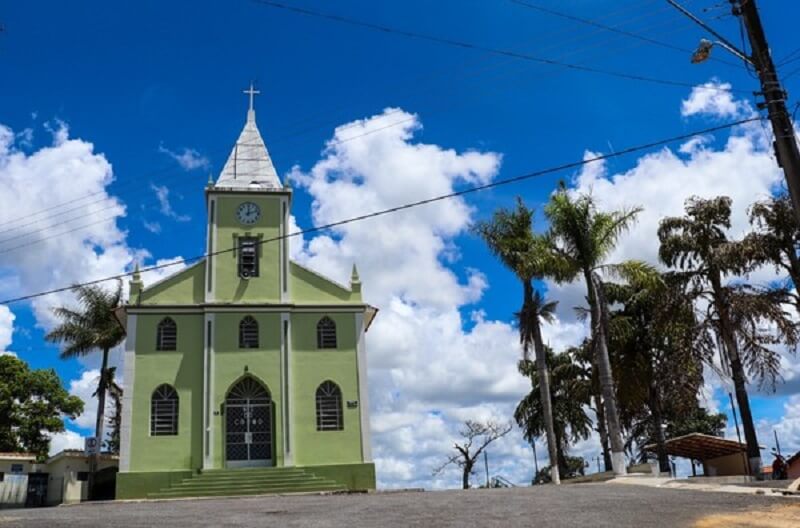 Menor cidade do Brasil: vista da Igreja Nossa Senhora do Carmo
