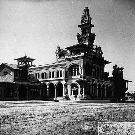 Palácio das Indústrias em 1922 - Coleção Ramos de Azevedo - FAU barra inclinada USP Reprodução Fotográfica Cristiano Mascaro