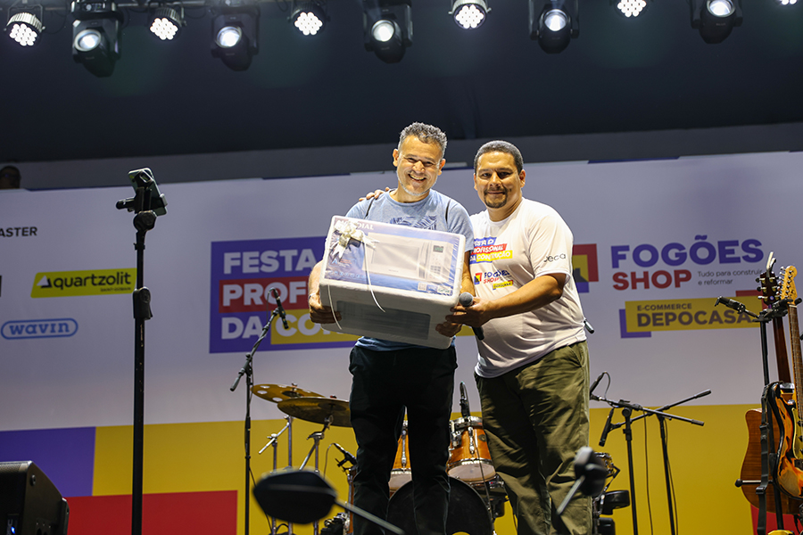 Participantes da Festa do Profissional da Construção